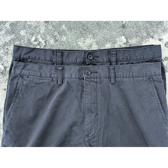 Polo Ralph‎ Lauren Mens Chino Shorts 34/35 Navy Blue Relaxed Fit 10" Flat Front - Picture 7 of 9